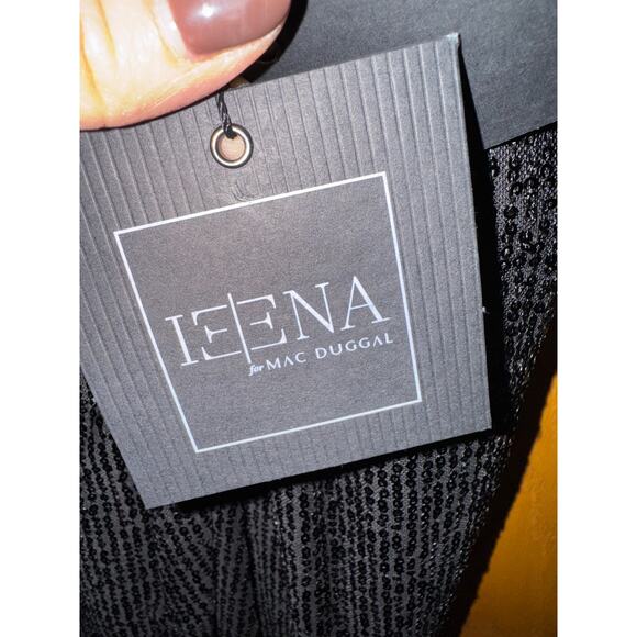 Mac Duggal Cutout Sequin Embellished black Midi Dress - Size 0 (NEW) - Picture 5 of 7